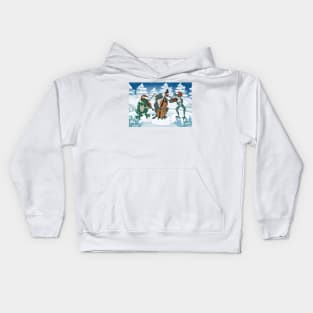 Frog Chorus String Trio at Christmas Kids Hoodie